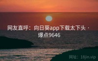网友直呼：向日葵app下载太下头 · 爆点9646